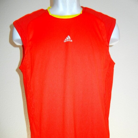 Adidas Other - Adidas clima cool tank top Red Yellow Men's Medium